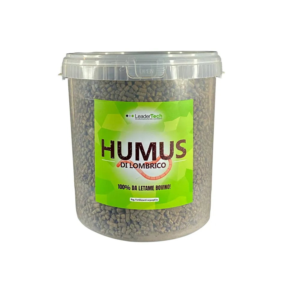 Leadertech Humus Lombrico pellet concime 9 kg bio