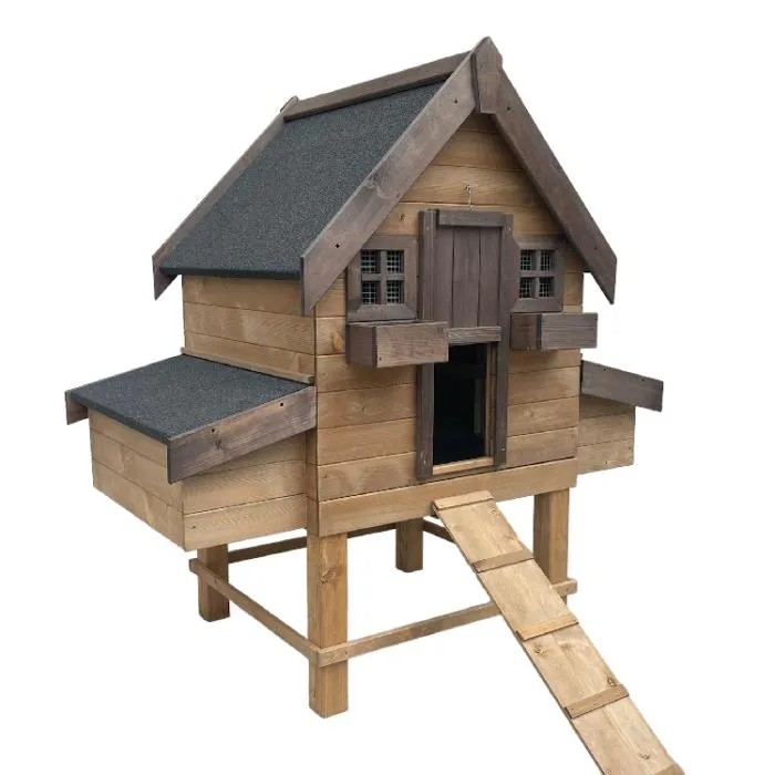 Il Verde Mondo Australorp pollaio legno giardino 4 nidi posatoi