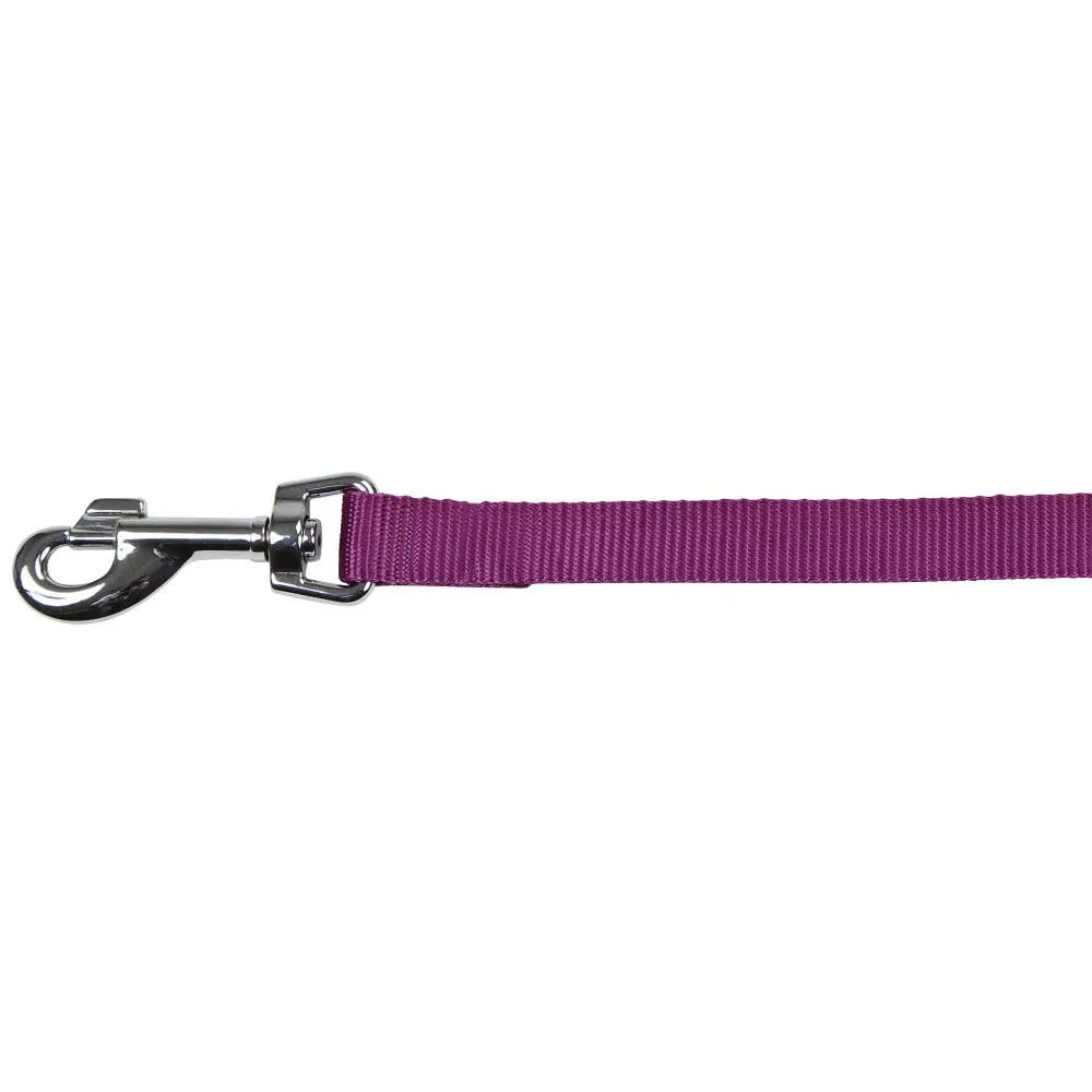 Miami guinzaglio cane nero 100cm nylon maniglia morbida