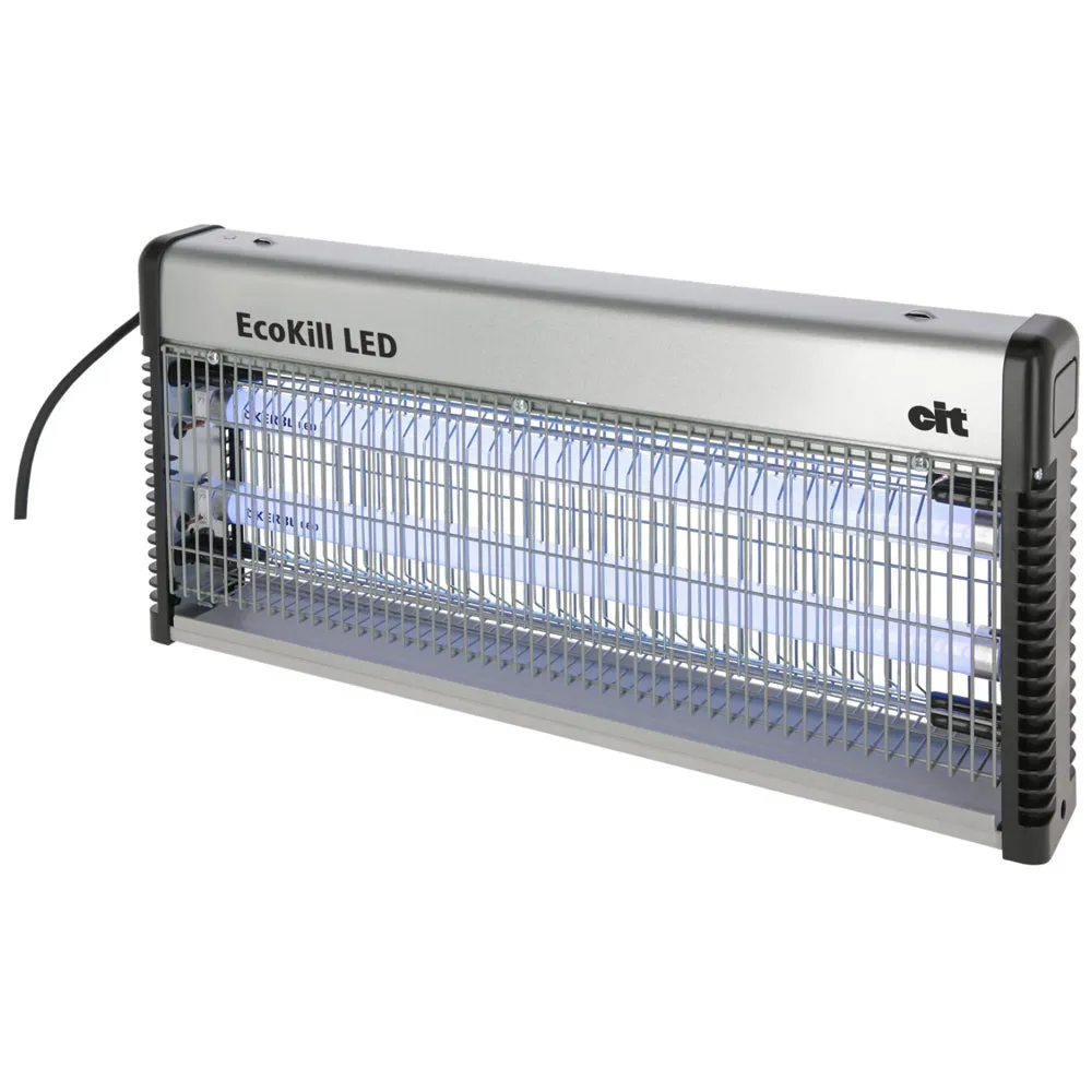 Cit EcoKill Lampada LED Insetti Alluminio 150mq