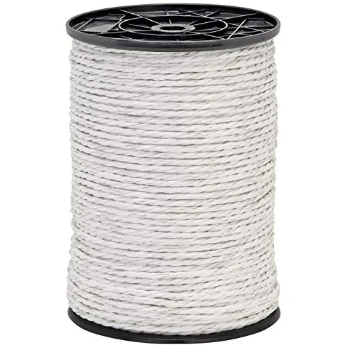 VOSS.farming Corda Recinto Elettrico 200 m 6 mm Bianca Acciaio Inox