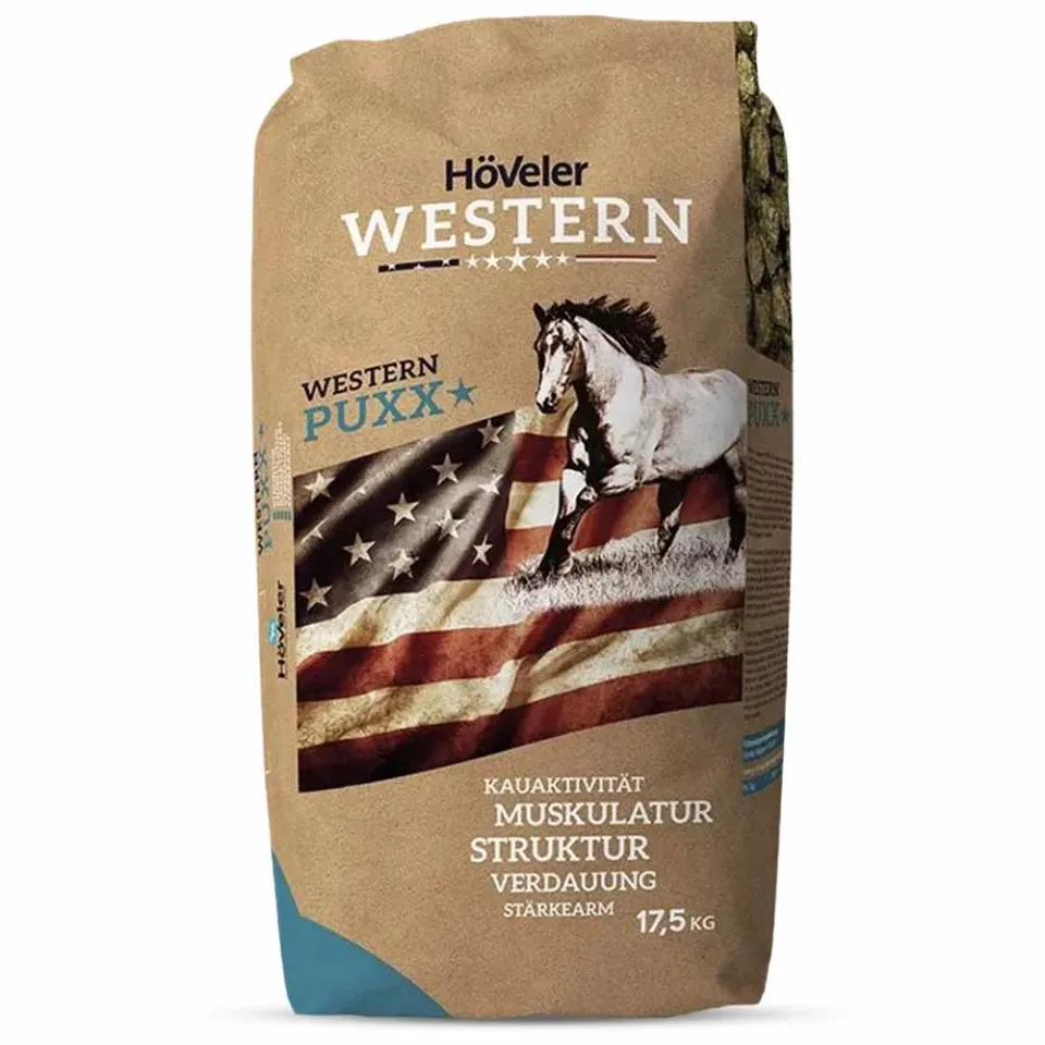 Höveler Western Puxx mangime cavalli 17,5 kg fibra