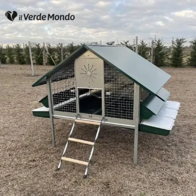Il Verde Mondo Araucana pollaio ferro vassoio feci