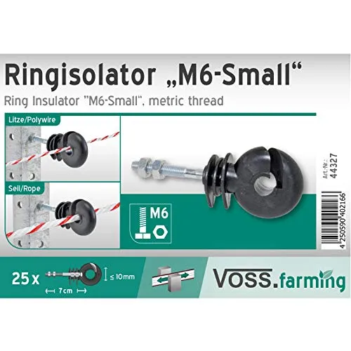 VOSS.farming M6-Small Isolatori Anello 25 pz 36 mm