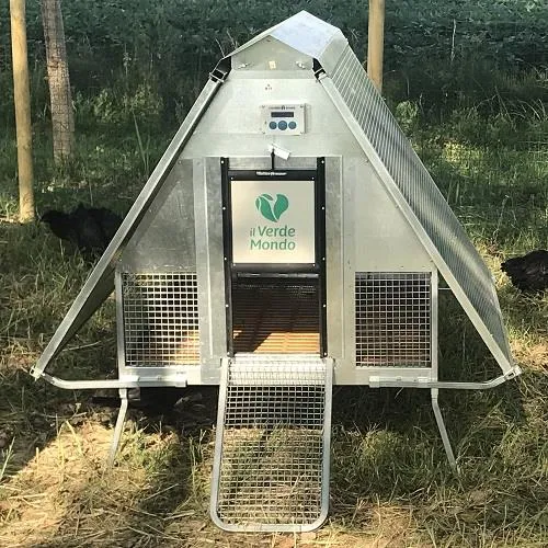 Il Verde Mondo pollaio coibentato ferro 10 galline antipredatore