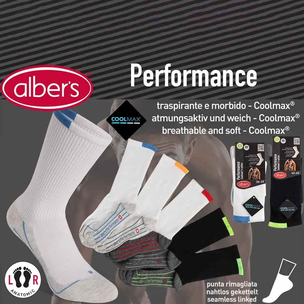 Alber's Sport Performance calzini equitazione Coolmax 39-42