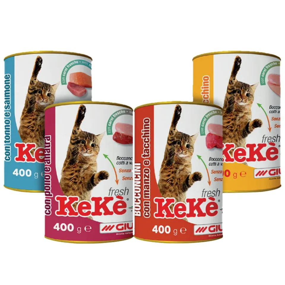 Kekè Fresh cubetti tonno salmone cibo gatti 400g