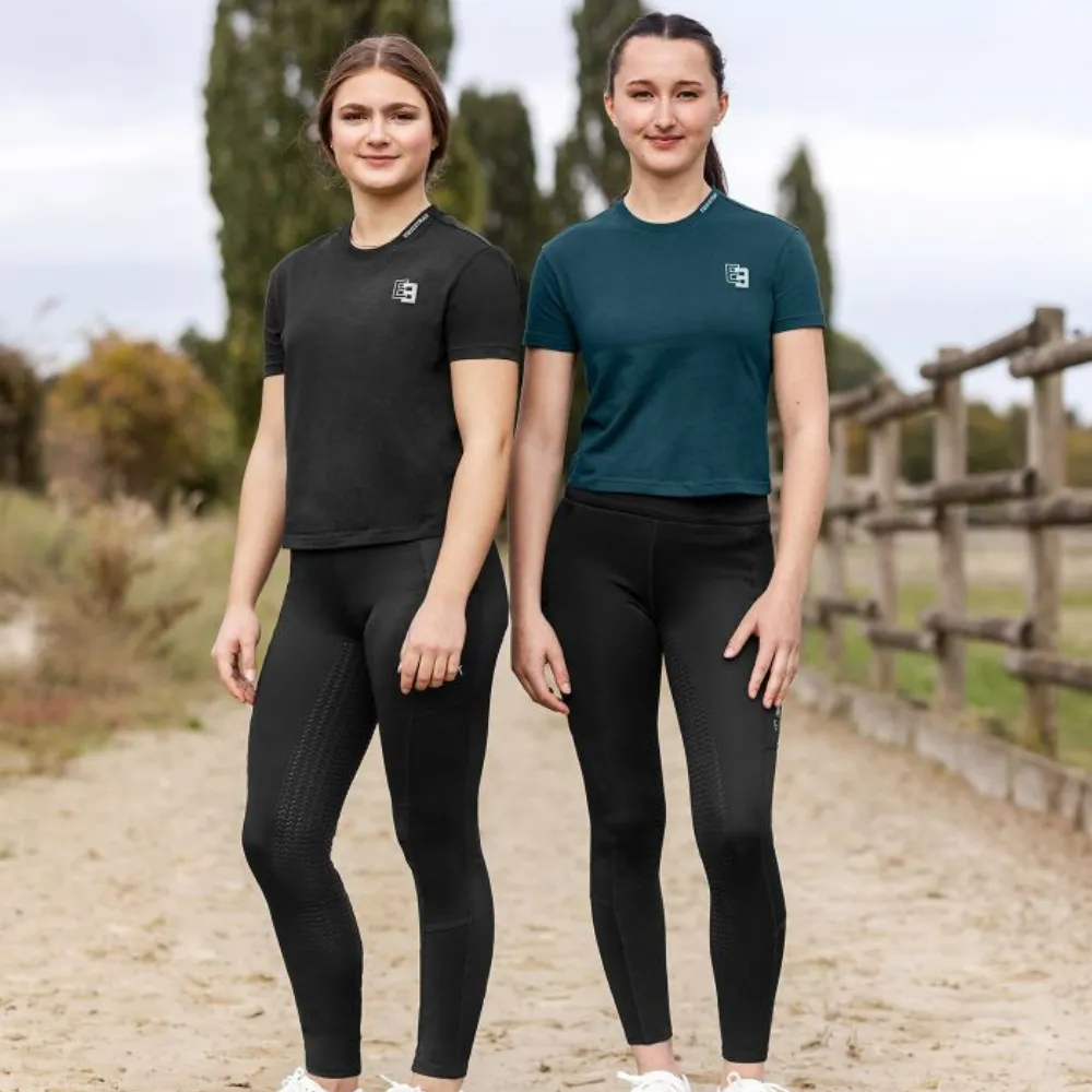 Beikircher Grünland Anna T-Shirt Ragazzo Cotone Nero