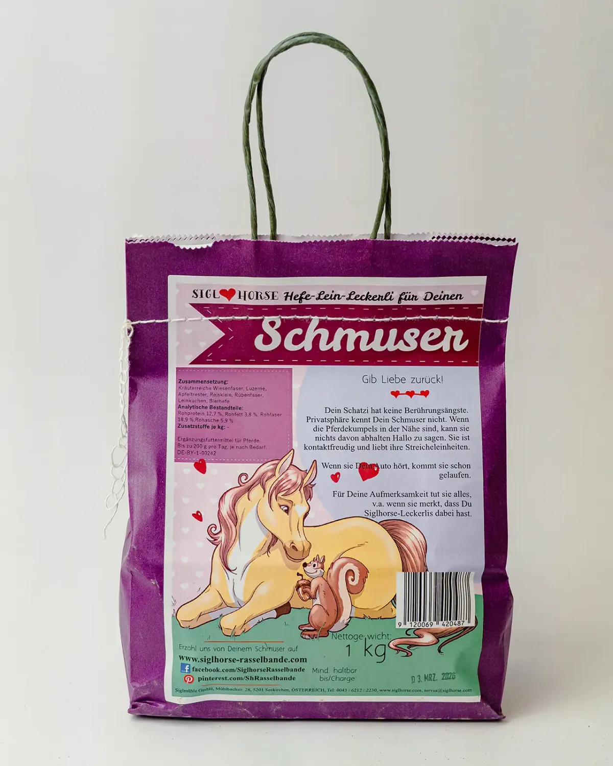 Siglhorse Schmuser snack cavalli mango fibra