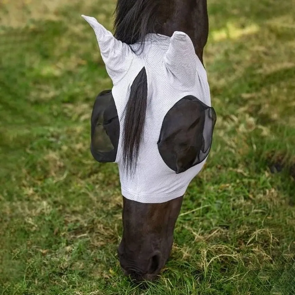 Beikircher Puck Breath maschera antimosche cavallo nera Full