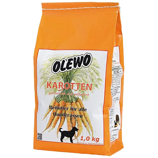 Olewo Snack Pellet Carote Cane 1kg digestione