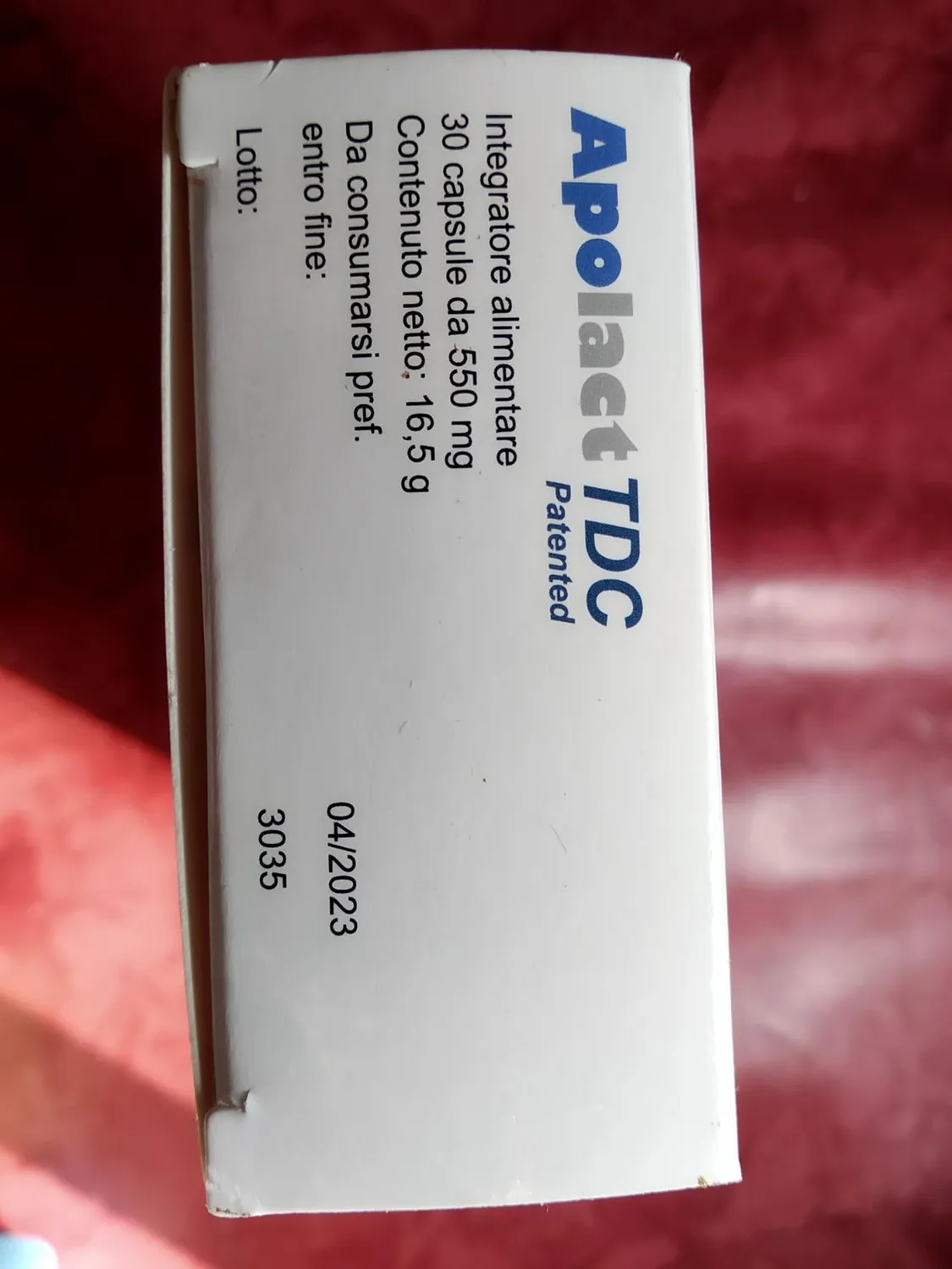 Terra Di Cuma Apolact TDC Integratore Apo-Lattoferrina Liposomi