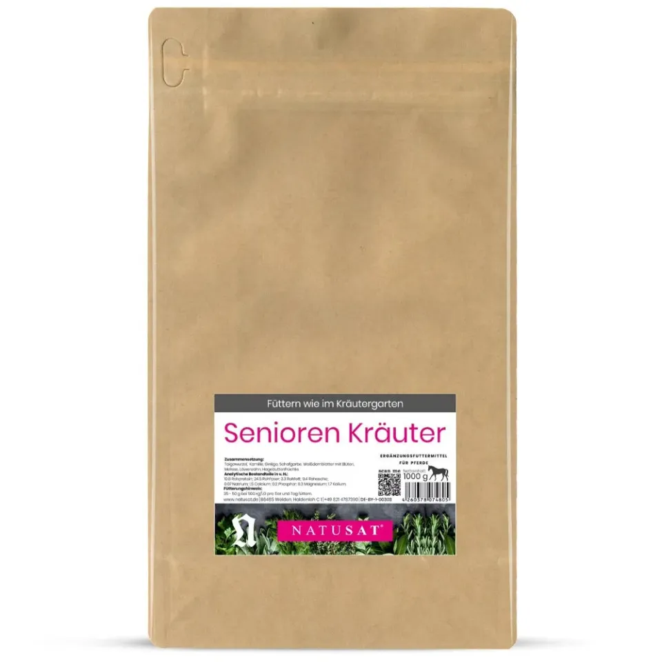 Natusat Senior Herb Mix integratore cavalli anziani 1 kg