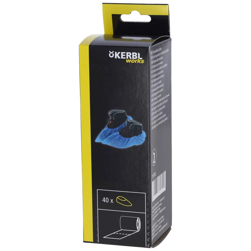 GPE copriscarpe monouso CPE blu 40 pezzi