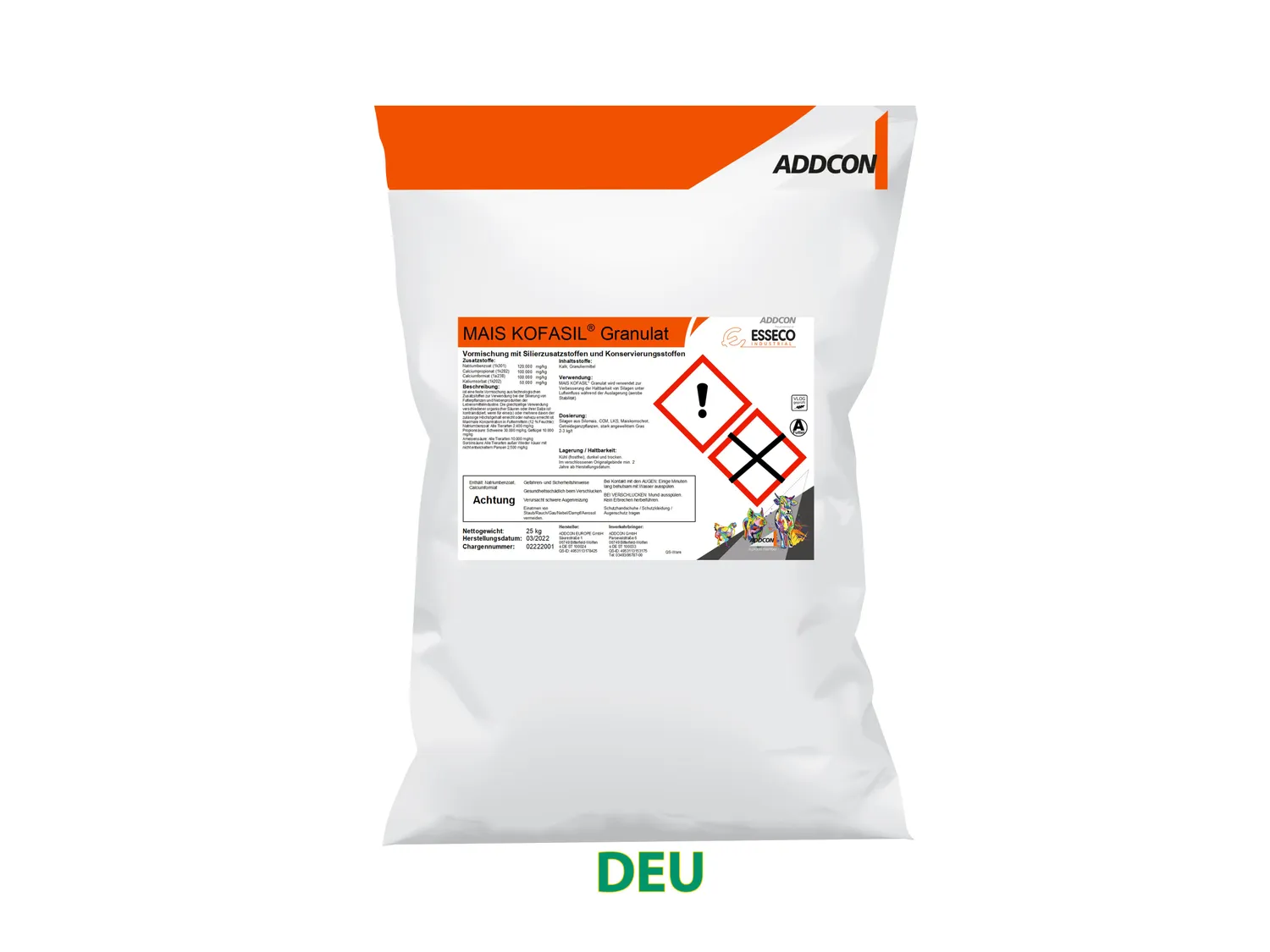 Kofasil Mais Additivo Insilato Sacco 25 kg Stabile