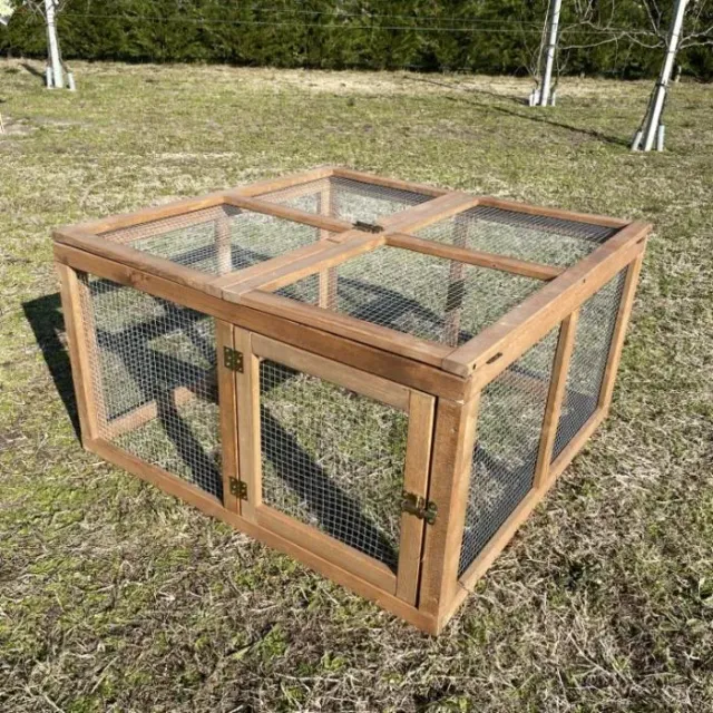 Il Verde Mondo gabbia legno galline pulcini 90x90