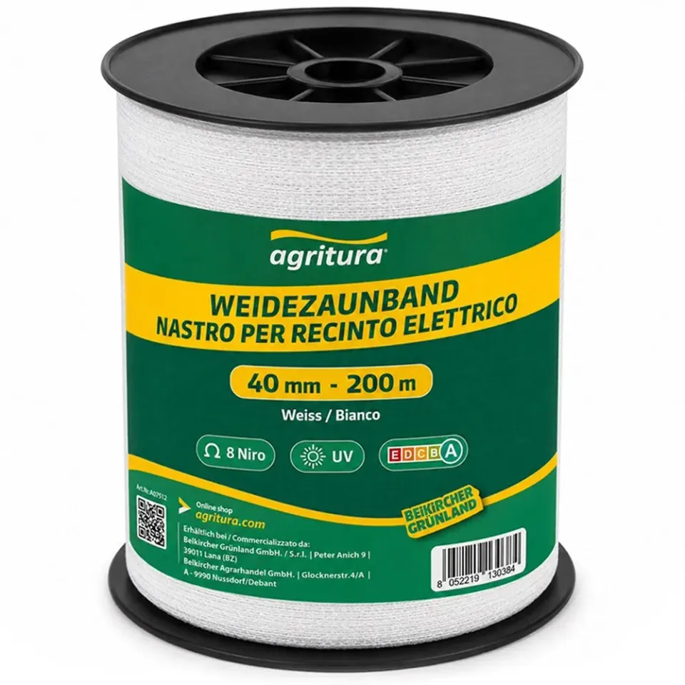 Beikircher Grünland nastro recinto elettrico 40 mm 200 m 8N