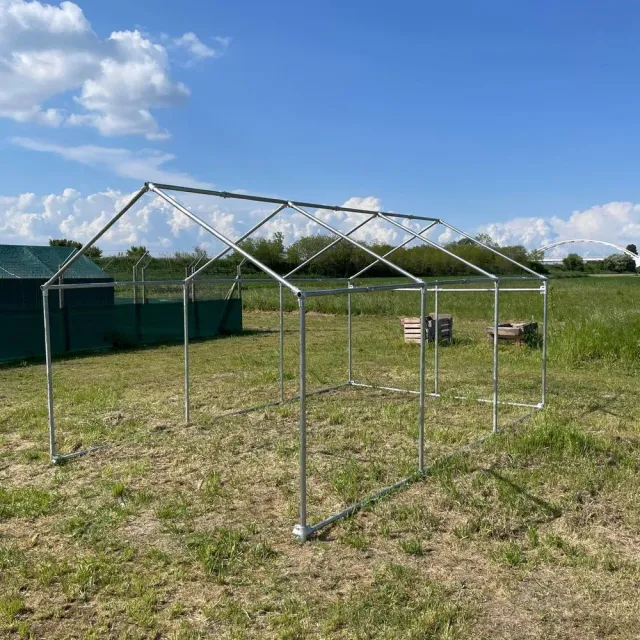 Il Verde Mondo telaio recinto avicolo 2,7x6 m zincato tunnel