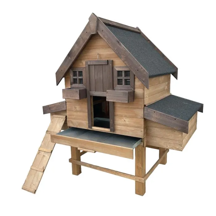 Il Verde Mondo Australorp pollaio legno giardino 4 nidi posatoi