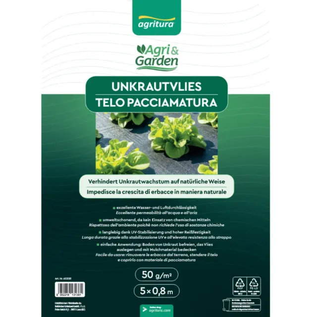 Agritura Weed Control telo pacciamatura 50 g 5x0,8 m