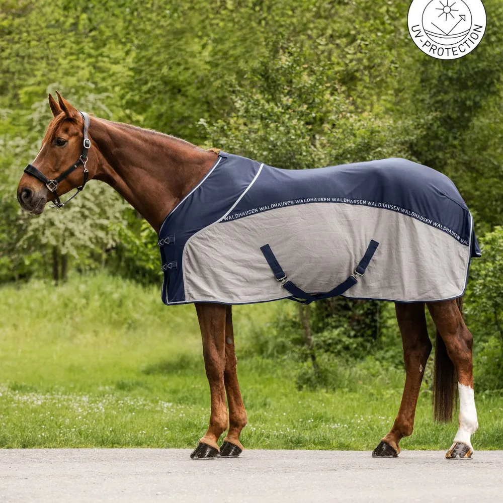Beikircher Fresh coperta antimosche cavallo 145 blu notte