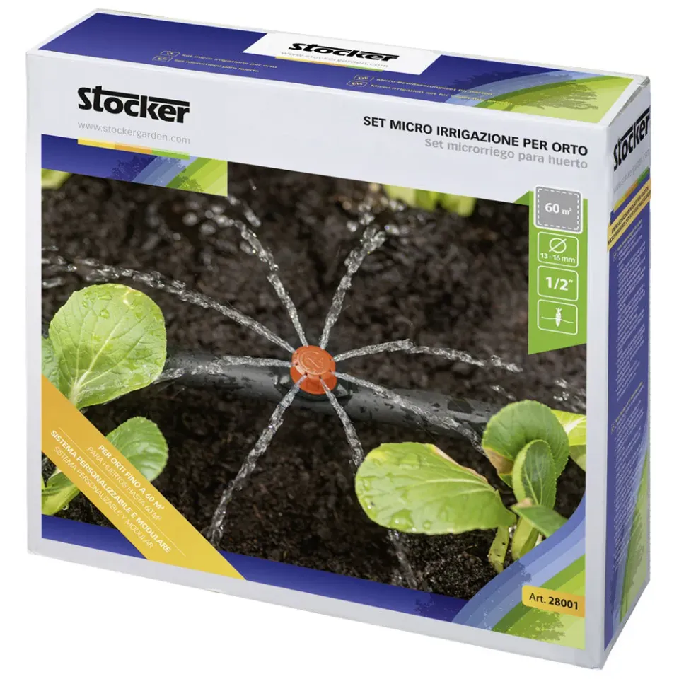 Beikircher Grünland kit microirrigazione orto 25m goccia regolabile