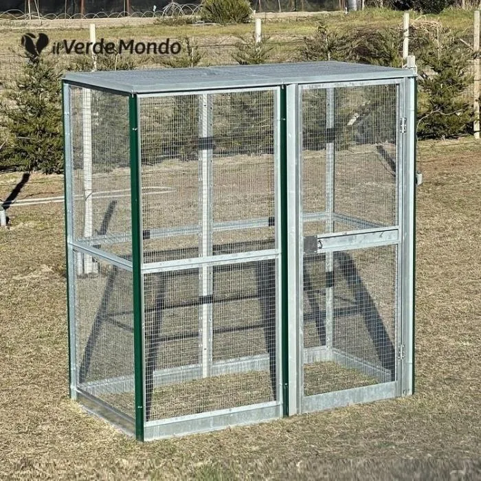 Il Verde Mondo 2x1 voliera modulare rete uccelli 1,90 m