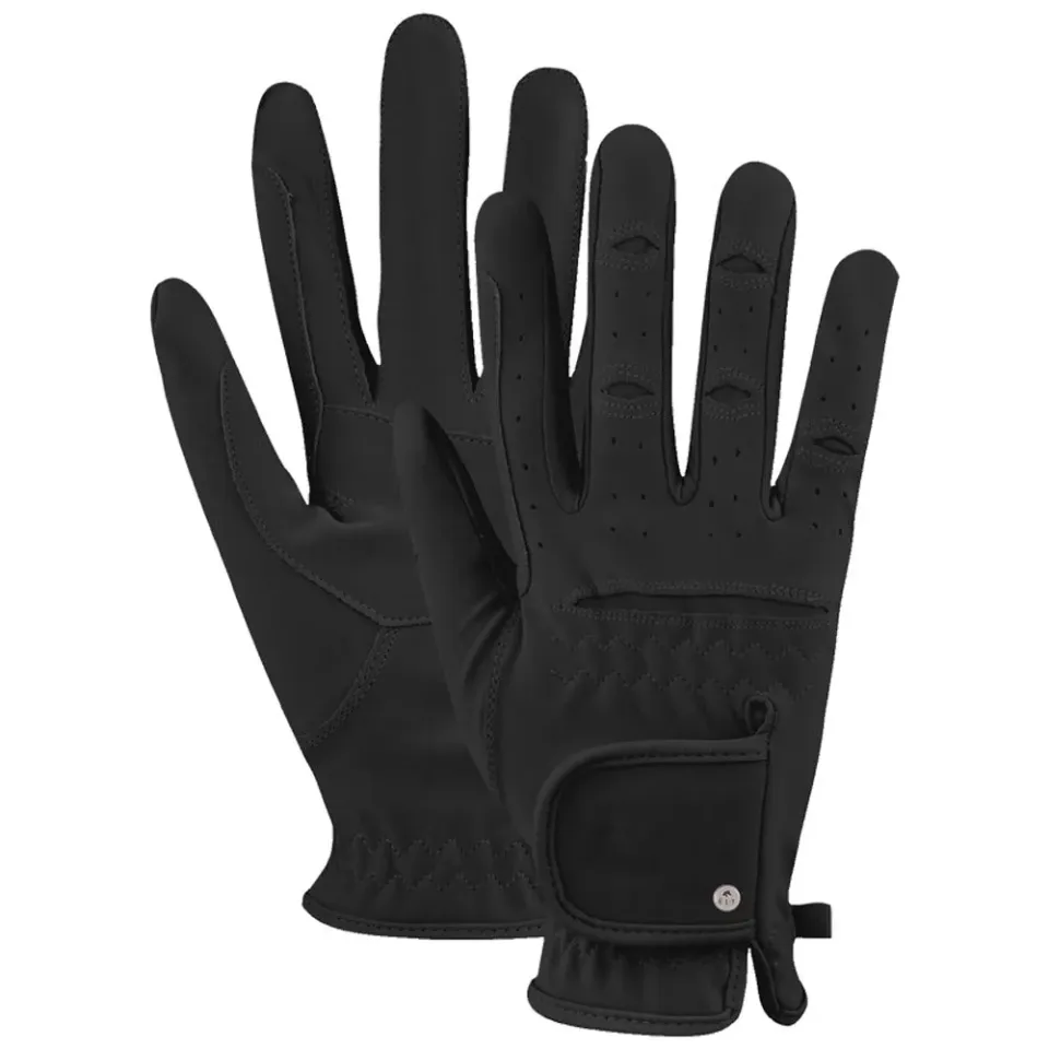 E.L.T. Versatile guanti equitazione neri similscamosciato