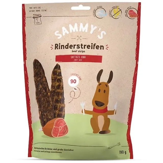 Bosch Sammy Snack Cane Strisce Manzo 86% Senza Cereali