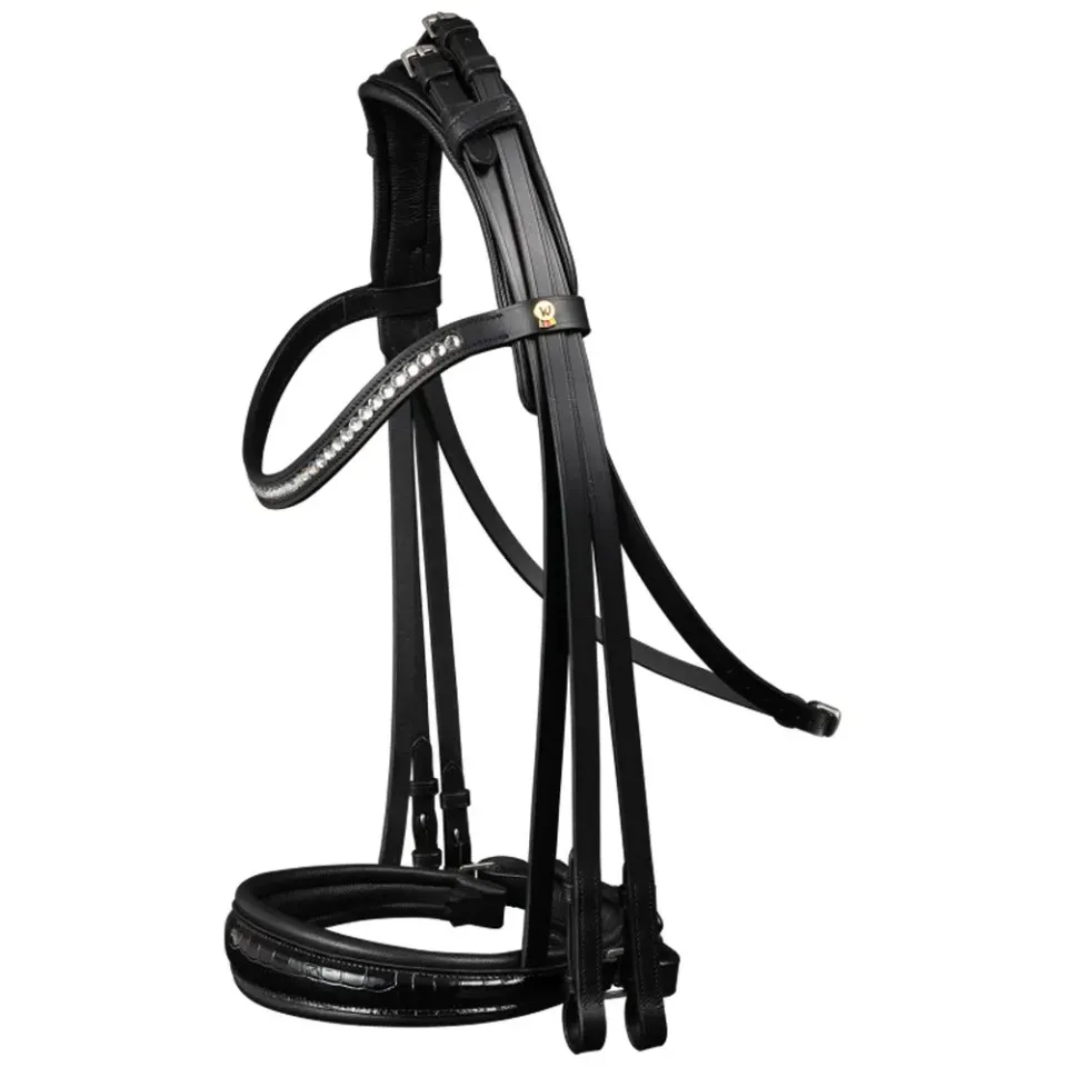 Waldhausen S-Line Magic bridone doppio cristalli nero
