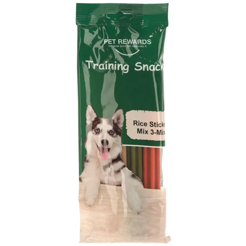 Beikircher Grünland Pet Rewards Rice Sticks Mix snack cane 140g al riso