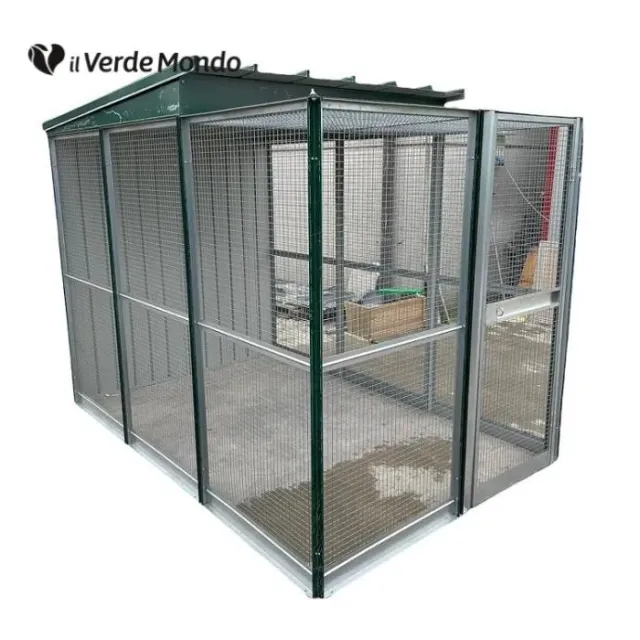 Il Verde Mondo Recinto Coperto 3x2 per galline con tetto