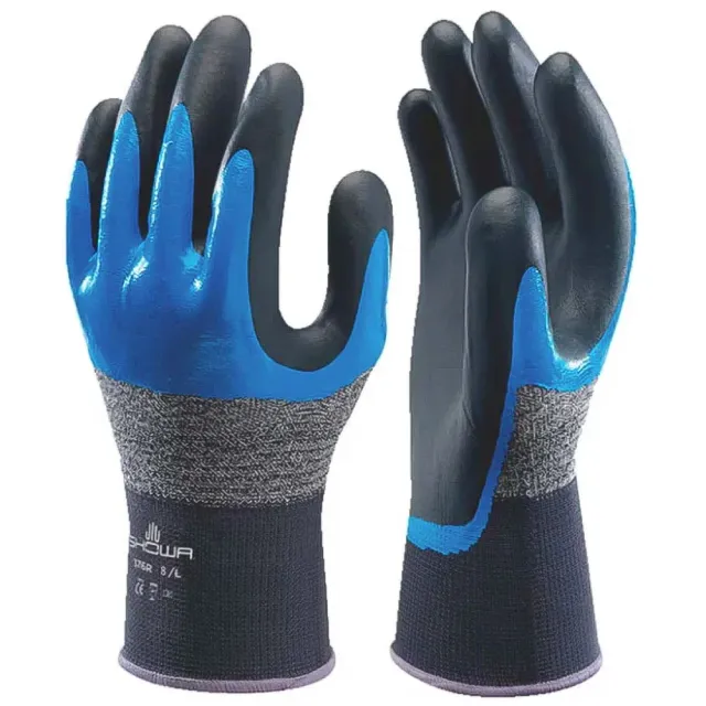 Showa 376 Foam Grip guanti lavoro nitrile oleosi