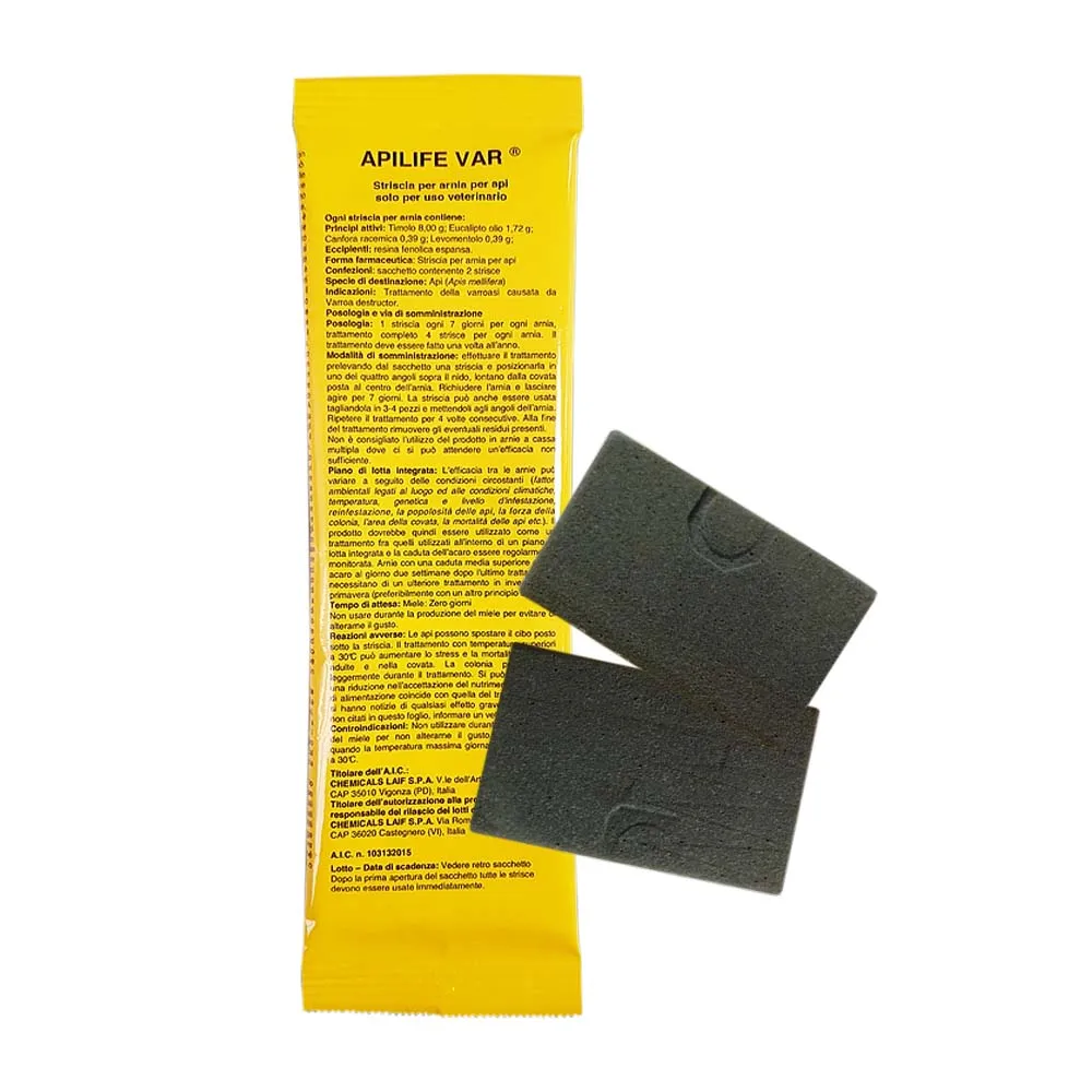 ApiLife VAR Strisce Anti Varroa 2 Pezzi al Timolo