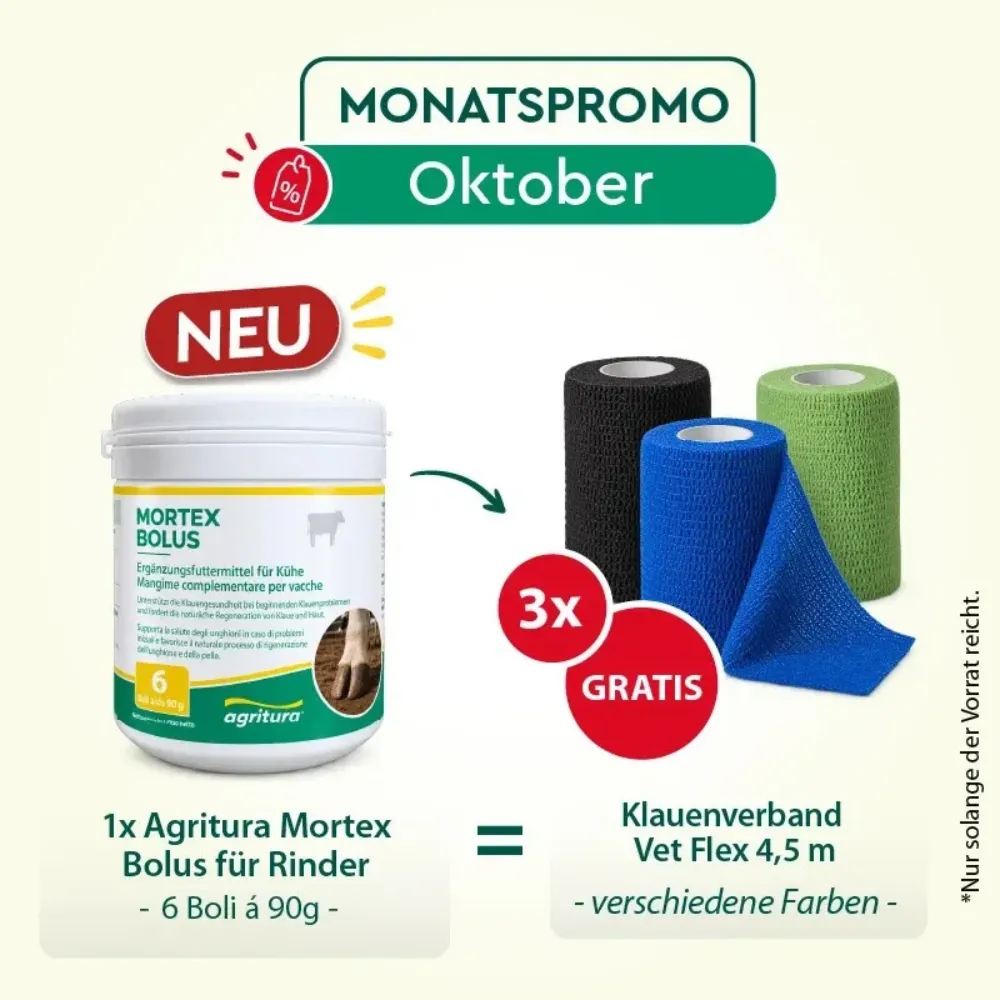 Beikircher Agritura Mortex Bolo 90 g Bovini 6 Pezzi Biotina