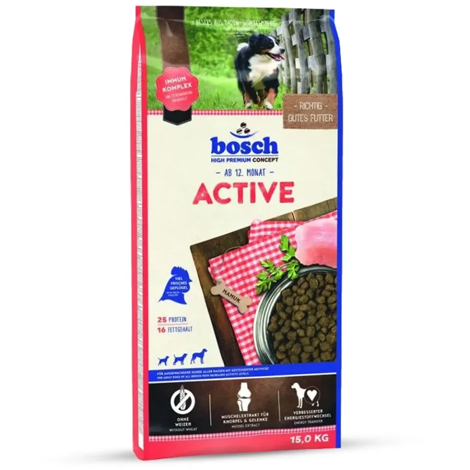 Bosch HPC Active Crocchette cane attivo pollo fresco 3 kg senza frumento