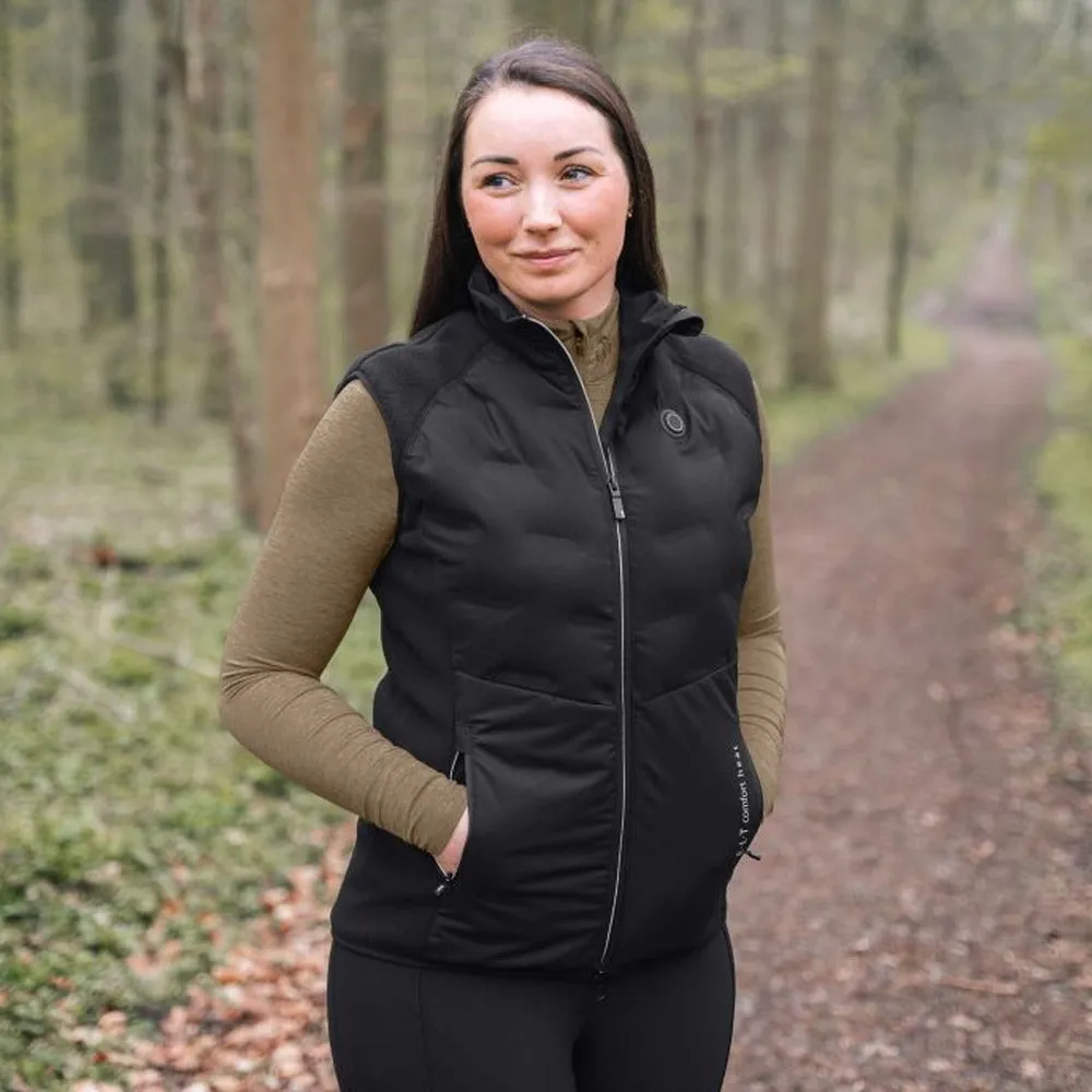 Comfort Heat Gilet Riscaldato Donna Nero Equitazione USB-C