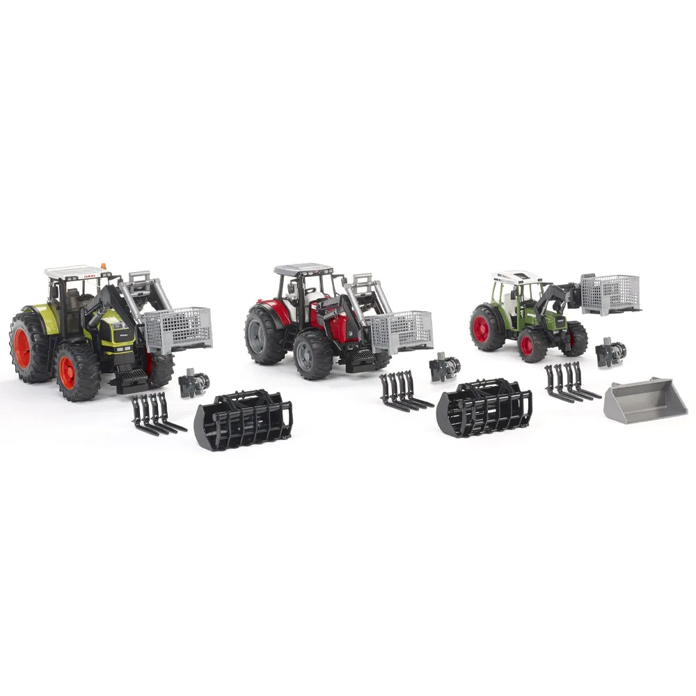 Bruder Front Loader caricatore frontale verricello forche
