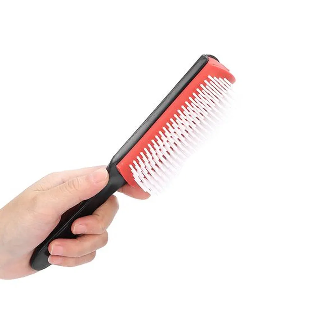 Denman Topline 9 file spazzola capelli nero rosso