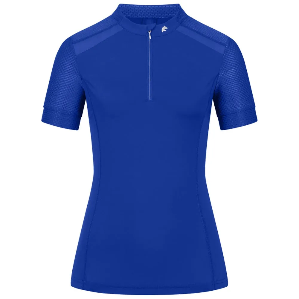 E.L.T. Nancy Maglia equitazione zip bianca traspirante M