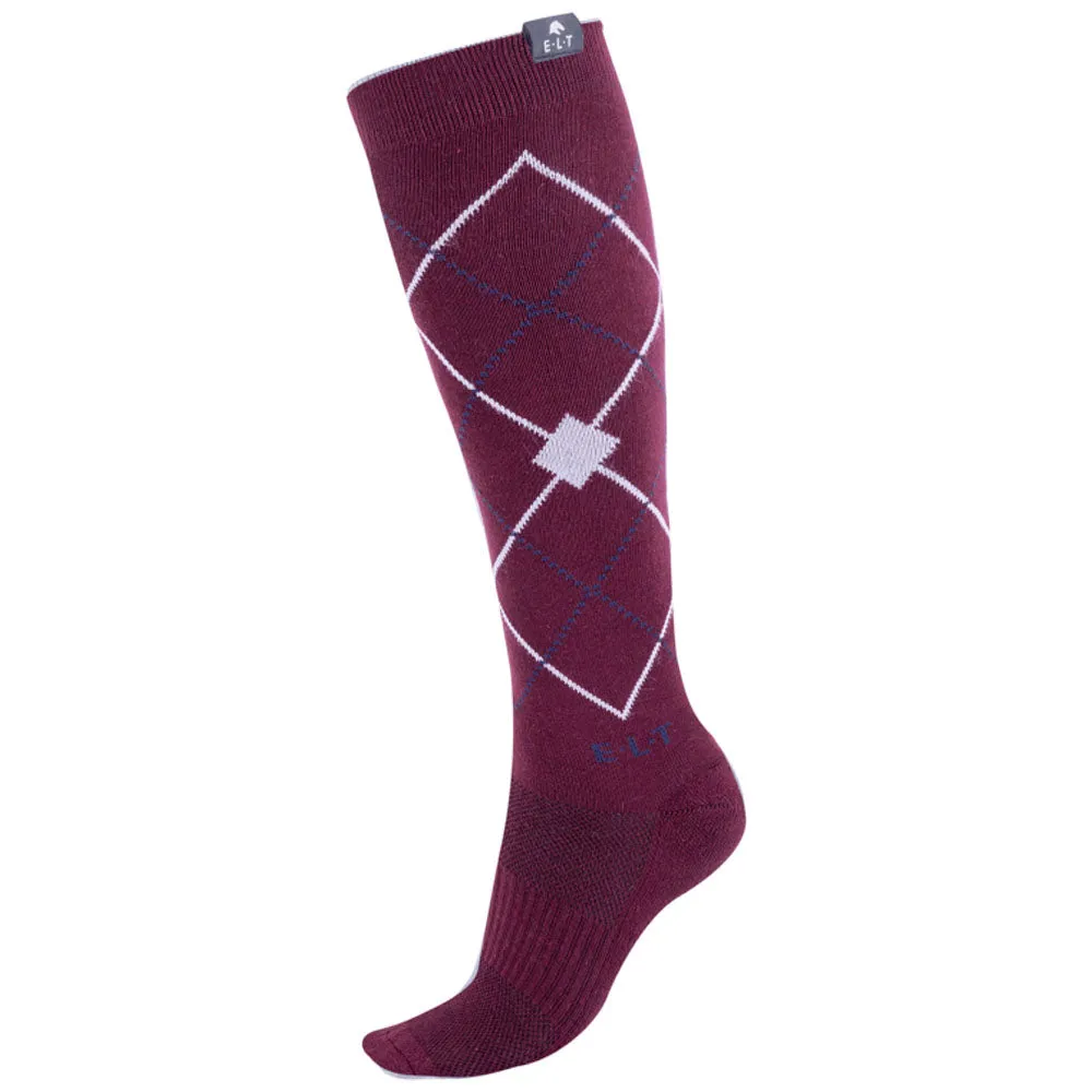 Argyle Classic calzini equitazione nero cotone M