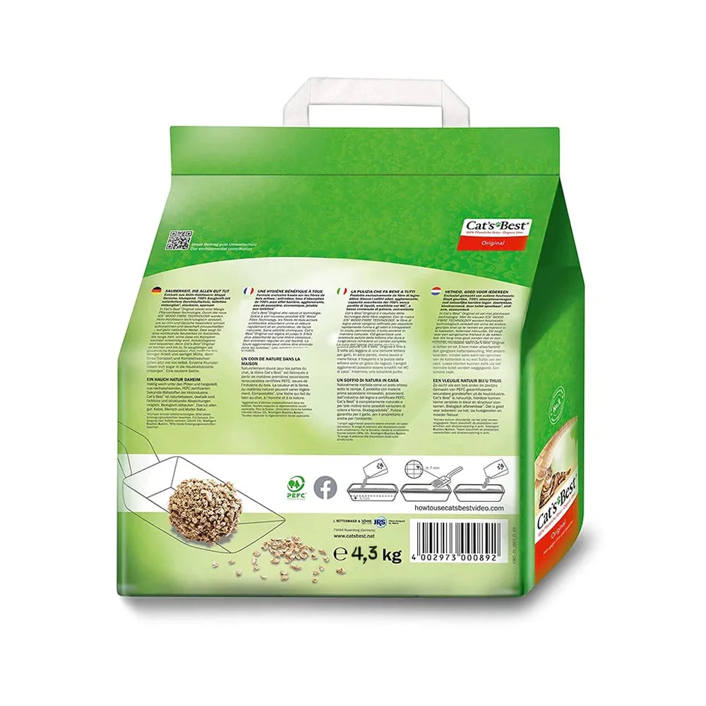Cat's Best Original lettiera agglomerante 10 L in legno