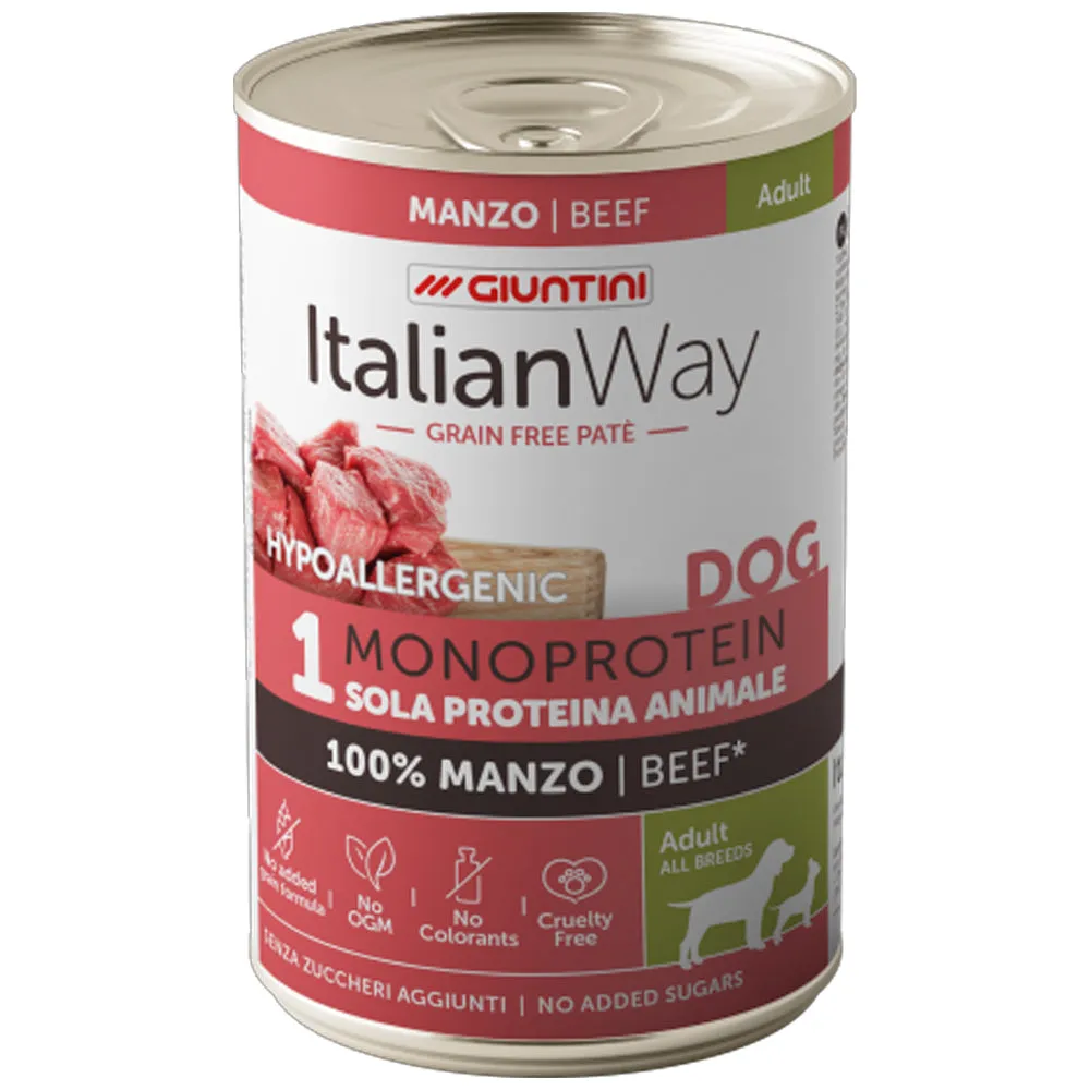 Italian Way monoproteico umido cane 400 g agnello grain free