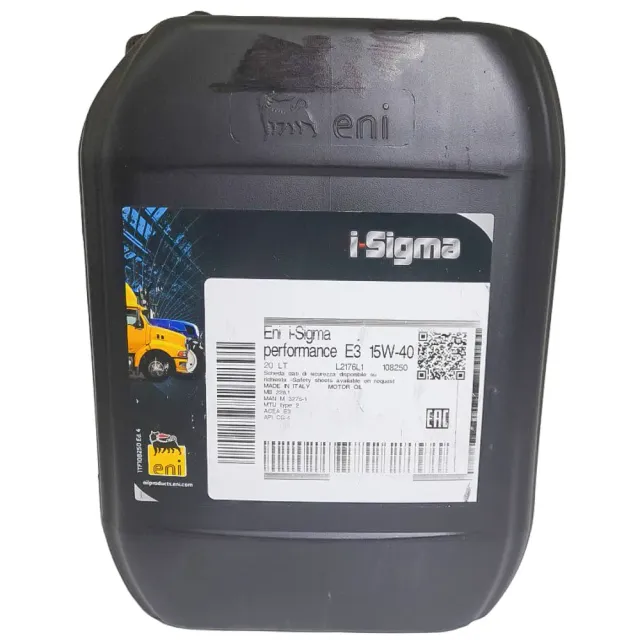 Eni i-Sigma Performance E3 olio diesel 15W-40 20 lt