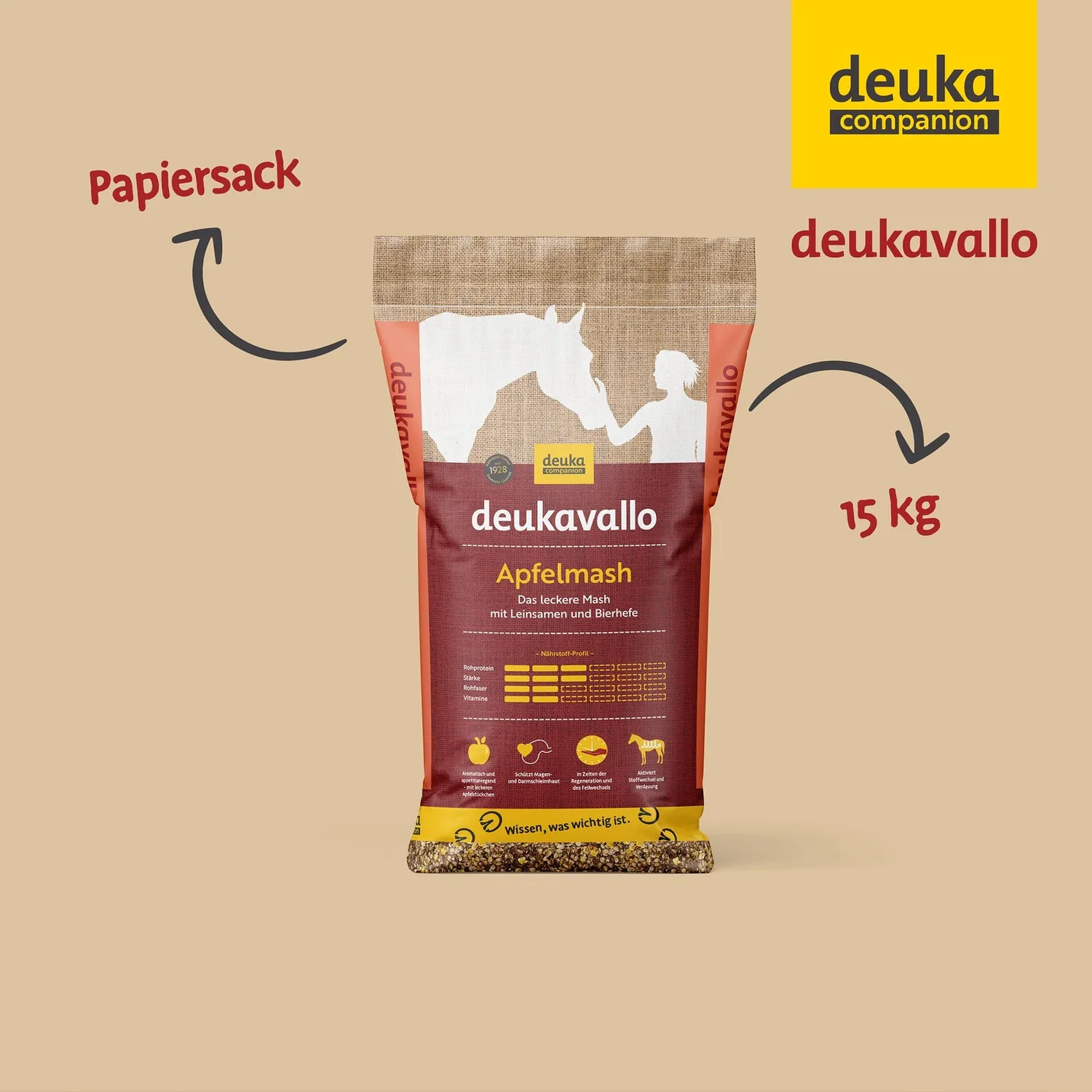 Deukavallo Apfelmash mash cavalli 15 kg mela