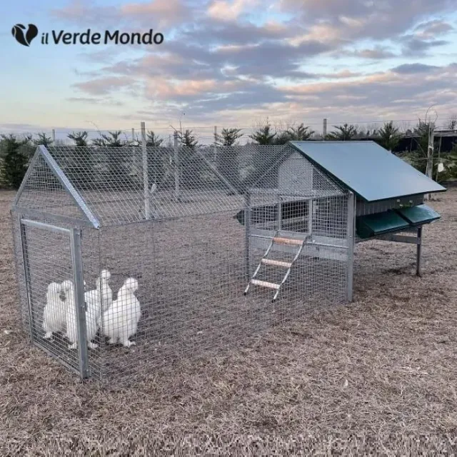 Il Verde Mondo Bantam PLUS pollaio ferro con recinto 2-4 galline