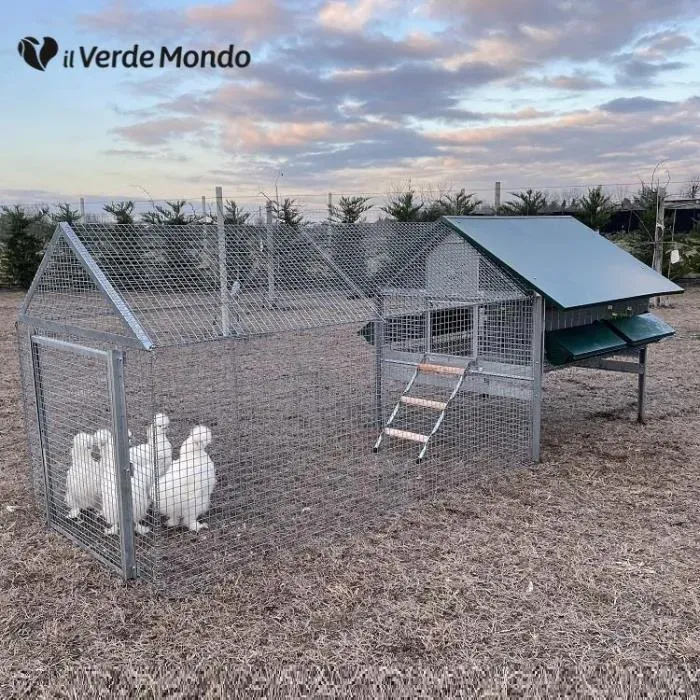 Il Verde Mondo Bantam PLUS pollaio ferro con recinto 2-4 galline