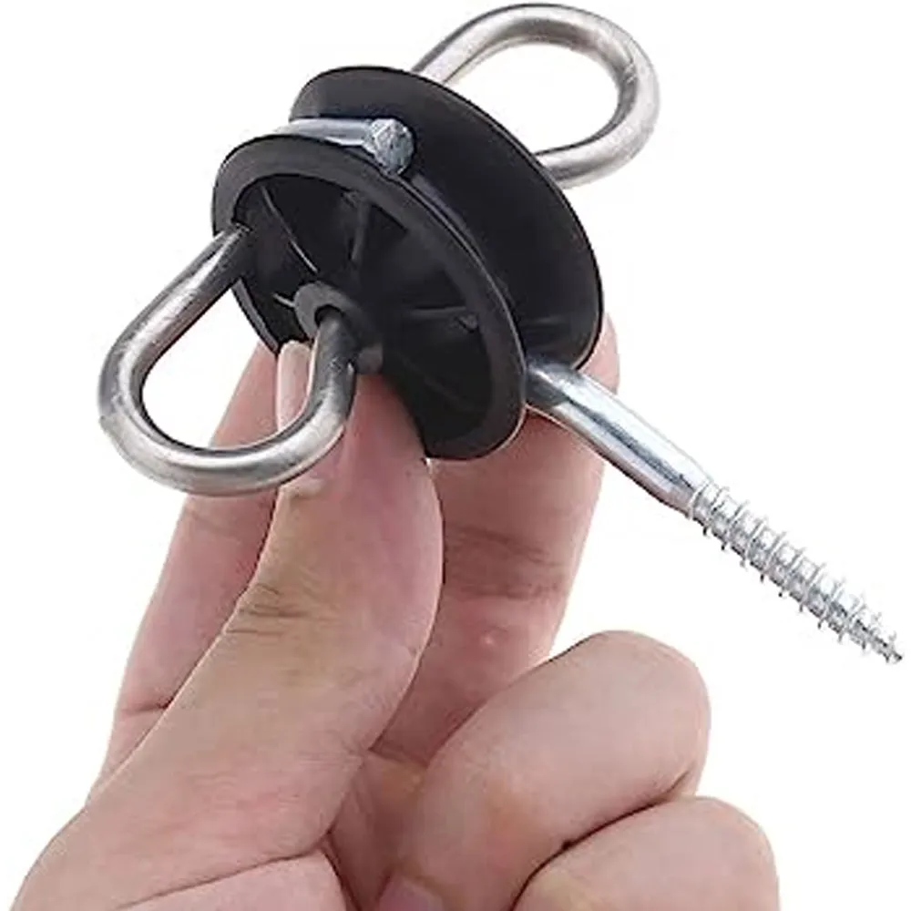 Beikircher Maniglia Isolatore per cancello 4 pezzi nero
