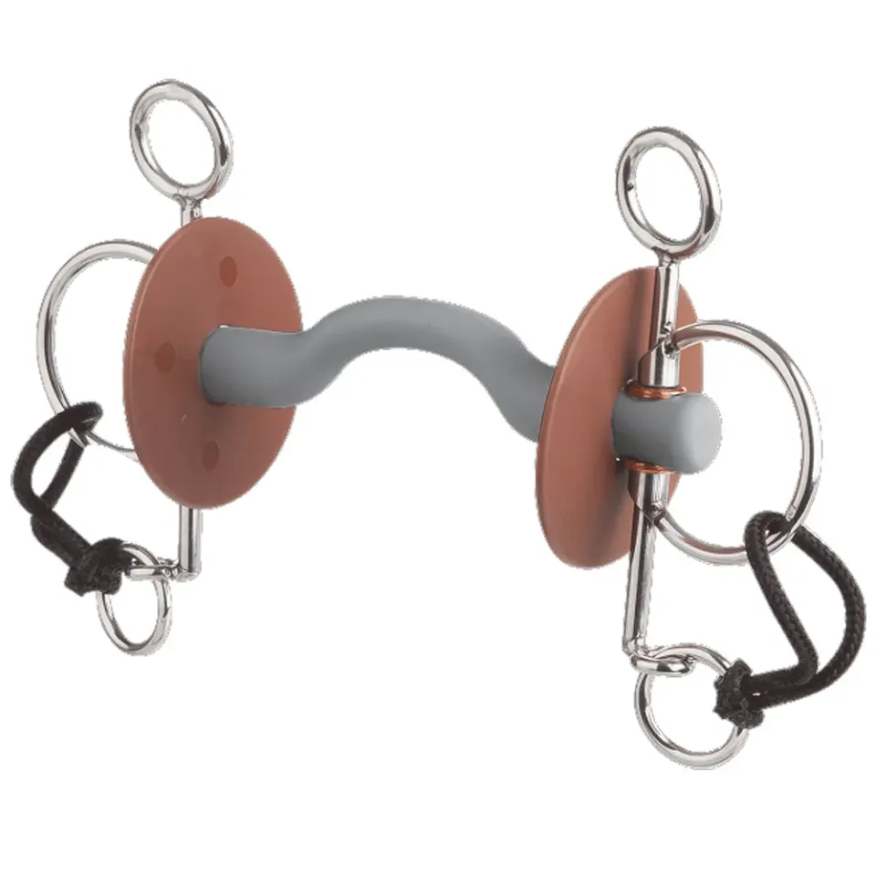 Beris Pelham corto morso cavallo morbido 130cm tongue port