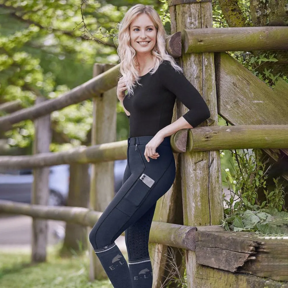 E.L.T. Fenja pantaloni equitazione donna full grip neri
